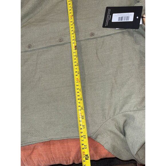 NWT PrettyLittleThing Khaki Linen Look Oversized Long Sleeve Playsuit Size 12 - Picture 10 of 13